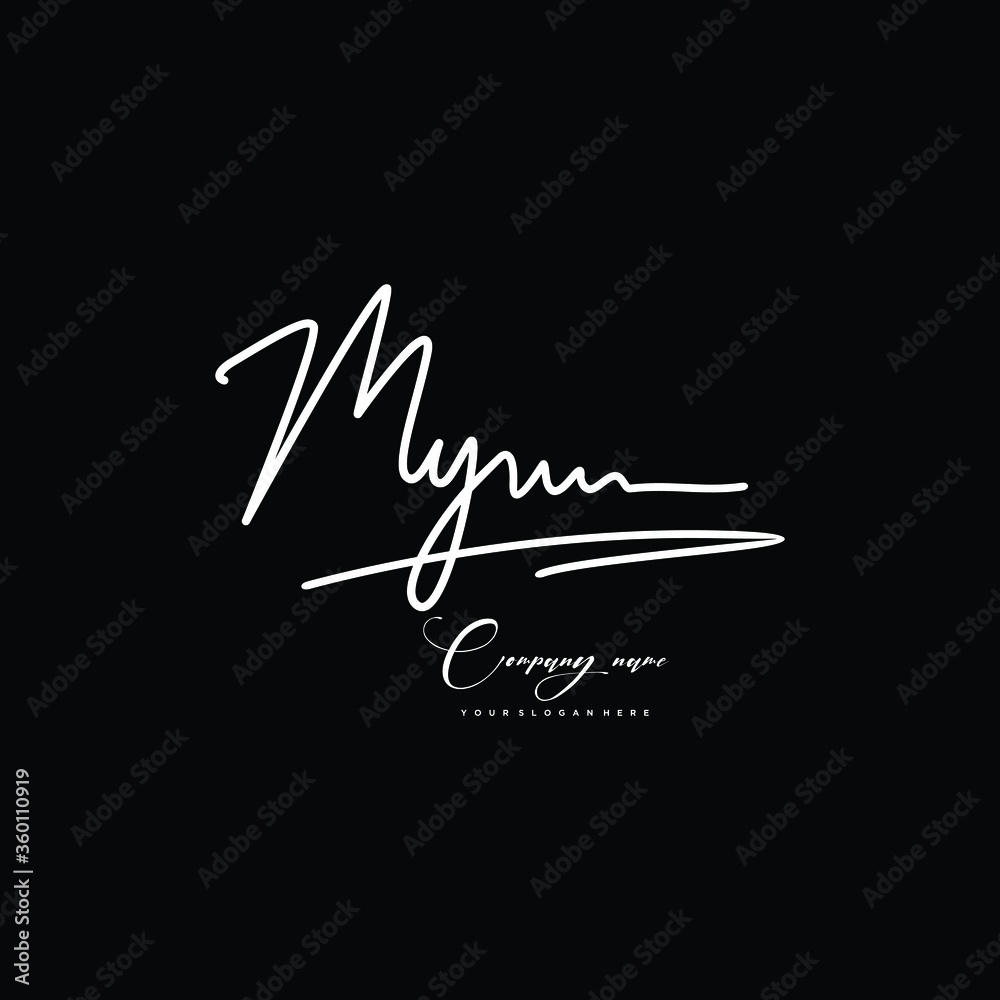 M initials signature logo. Handwriting logo vector templates. Hand drawn Calligraphy lettering Vector illustration. M initials signature logo. Handwriting logo vector templates. Hand drawn Calligraphy lettering Vector illustration.