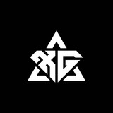 XG monogram logo with diamond shape and triangle outline