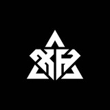 XH monogram logo with diamond shape and triangle outline