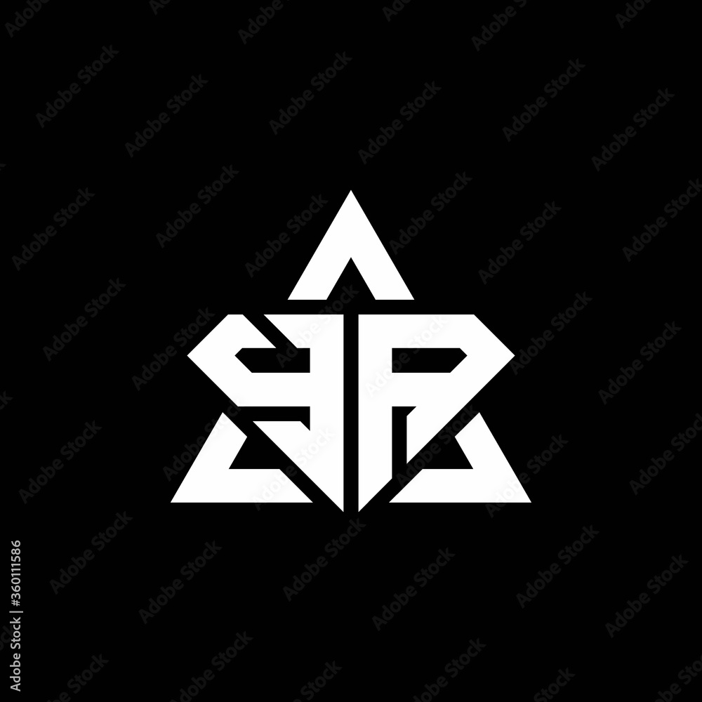 YA monogram logo with diamond shape and triangle outline YA monogram logo with diamond shape and triangle outline