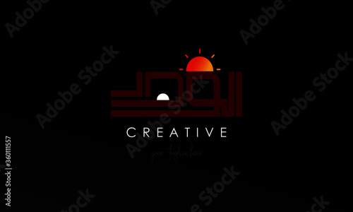 Creative Modern Arabic Typography Logo Design