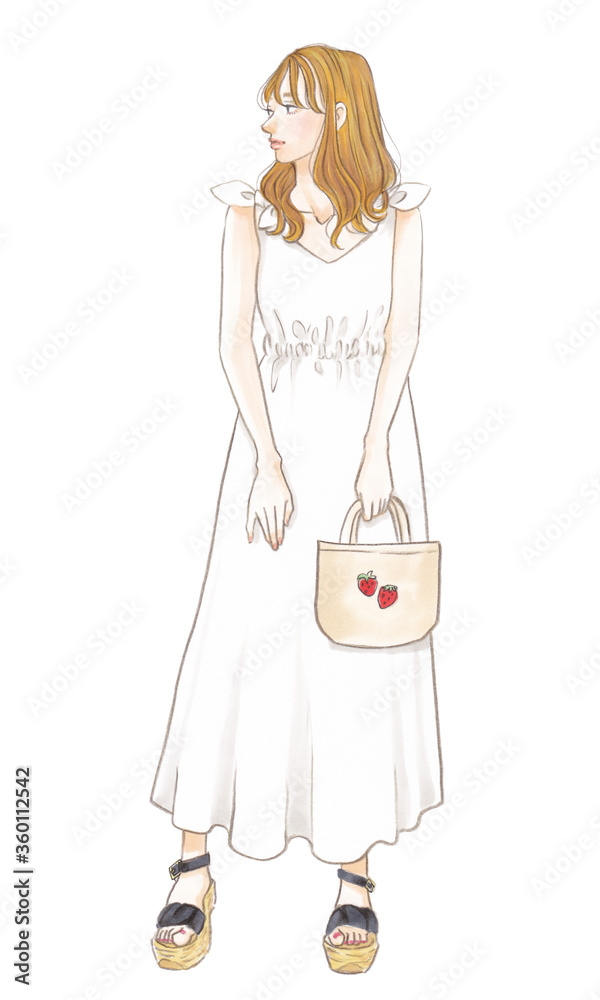 女性ファッションイラスト