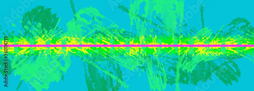 An abstract neon paint brush stroke banner background image.