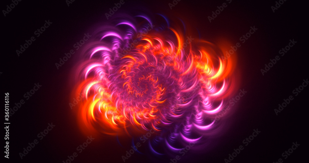 3D rendering abstract colorful fractal light background 3D rendering abstract colorful fractal light background