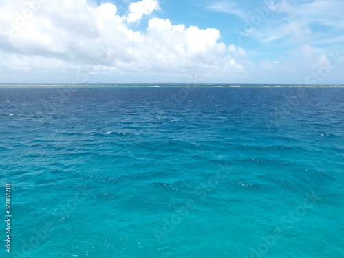 Okinawa,Japan-June 20, 2020: Yabiji Coral Reefs, one of the largest reef in Japan, located 10miles north of Miyakojima island, Okinawa, Japan 