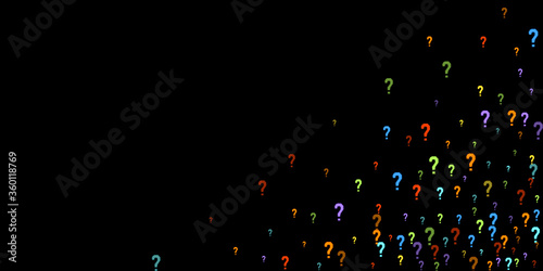 Question marks Quiz, doubt poll query public poll.