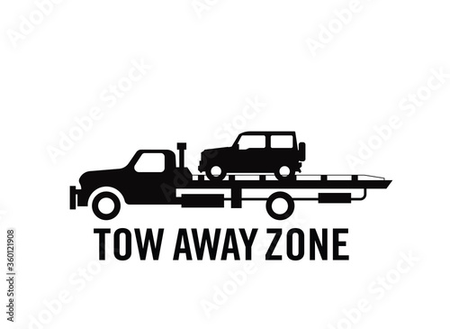 Car Towing Trucks, towing trucks vector design