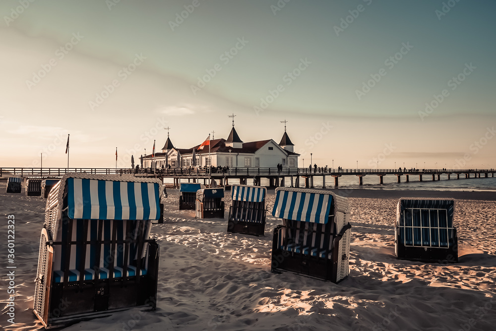 Obraz premium Ahlbecker Seebrücke auf Usedom