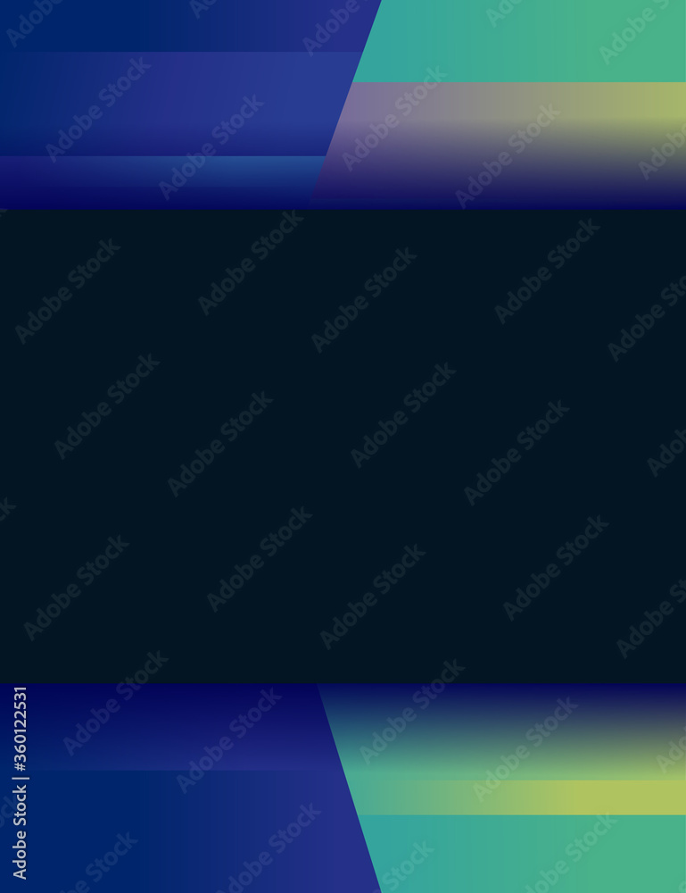 Obraz premium Flat vector illustration with geometric abstract shapes for banner flyer or website modern minimalist design