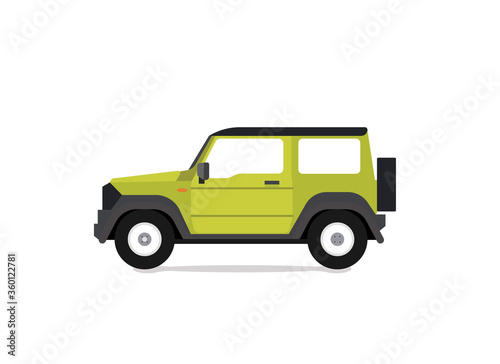 Green off road vehicle vector © The Mumus