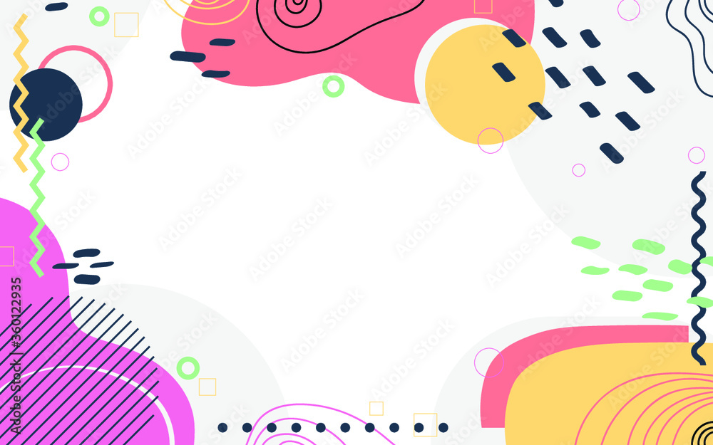 Gradient geometric shape background Colorfull Vector