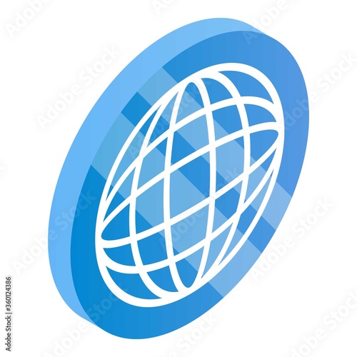 Global translator icon. Isometric of global translator vector icon for web design isolated on white background