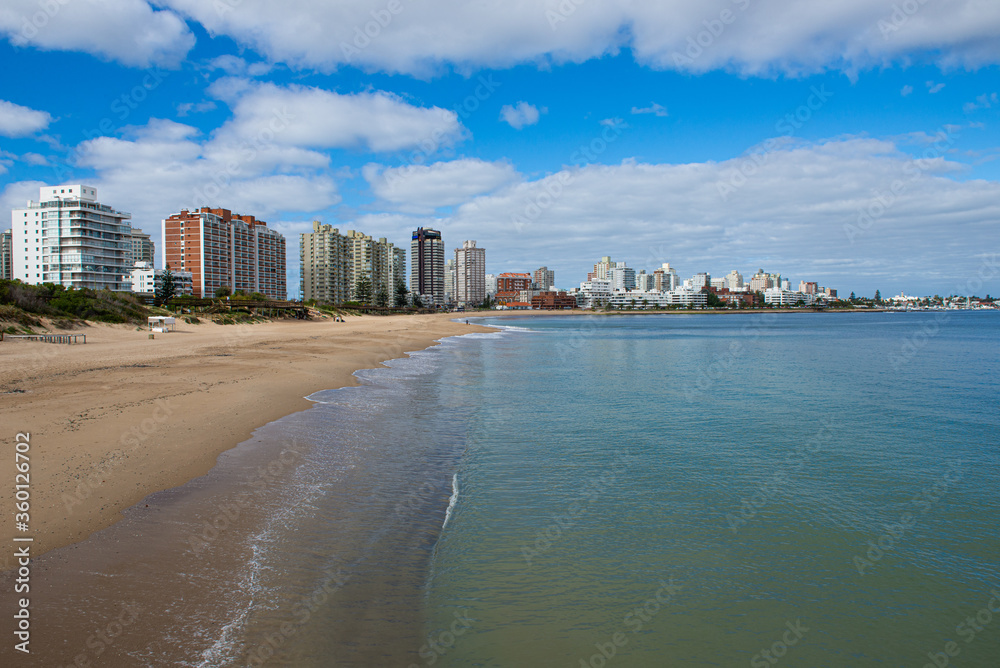 Punta del Este, Uruguay, between two seas