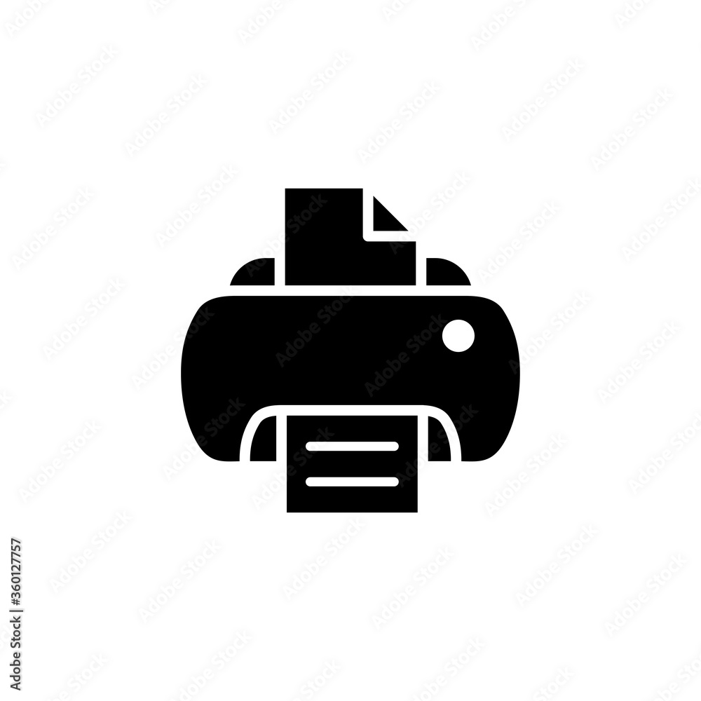 printer icon logo illustration design printer icon logo illustration design