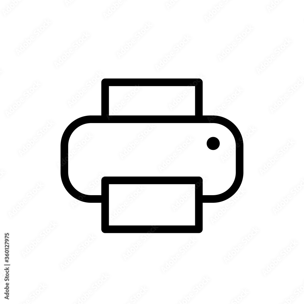printer icon logo illustration design printer icon logo illustration design