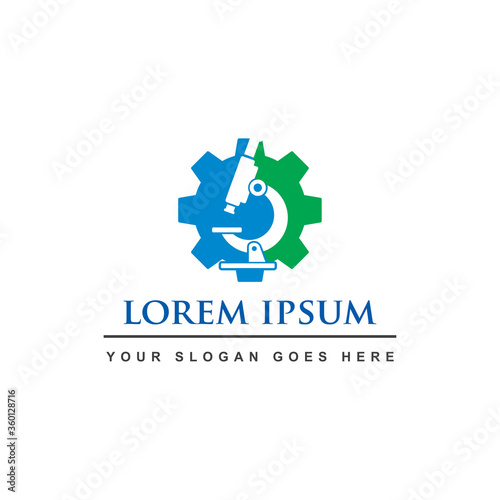 MICROSCOPE SERVICE LOGO , LAB TECH LOGO