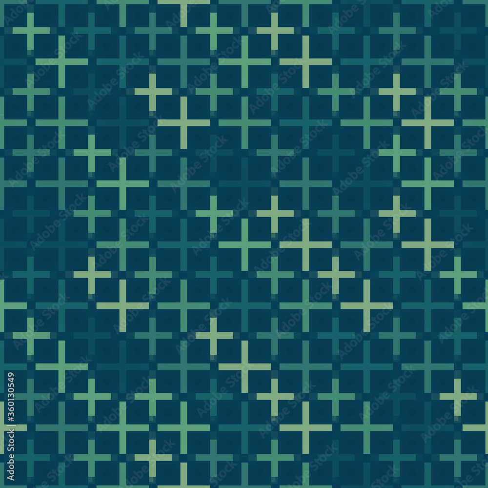 Geometric seamless repeating pattern of crosses Geometric seamless repeating pattern of crosses