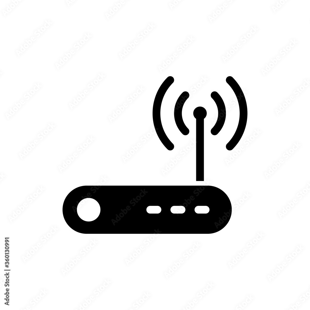 router icon logo illustration design router icon logo illustration design