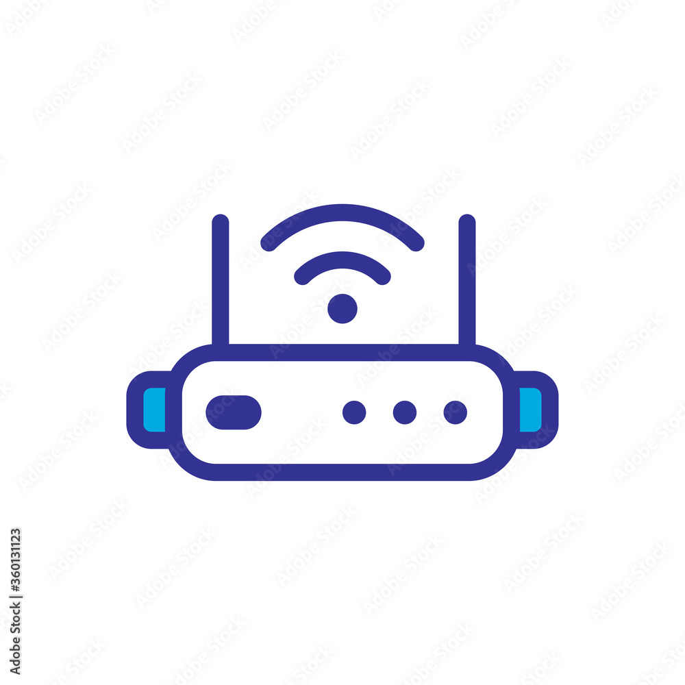 router icon logo illustration design router icon logo illustration design