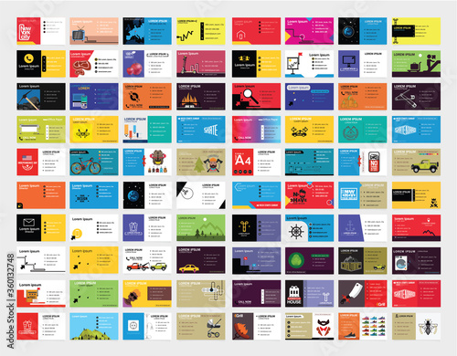 Modern business card template design. Contact card for company.  Vector illustration. (clean, color, modern)
