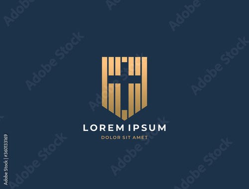 Abstract christian cross logo icon design. Church logo. Religion cross symbol. Vector design template.