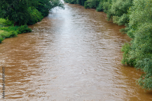 River Nišava After Heavy Rain