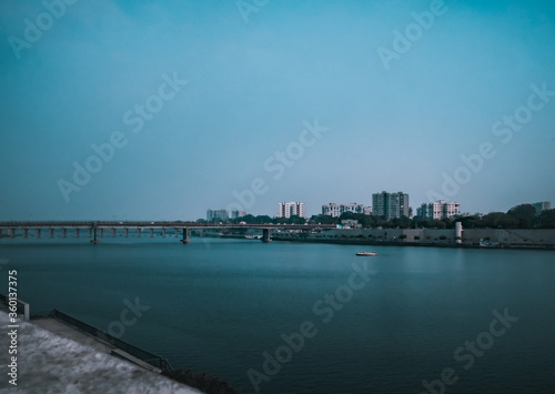 city line view from sabarmati asram