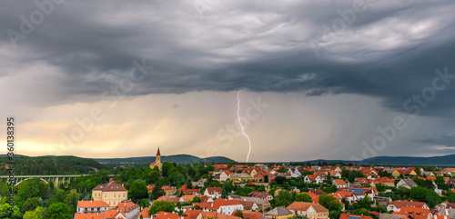 фотографія The storm is coming, almost here. Bang, lightning.