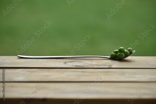 A closeup photograph of boiled Peas.