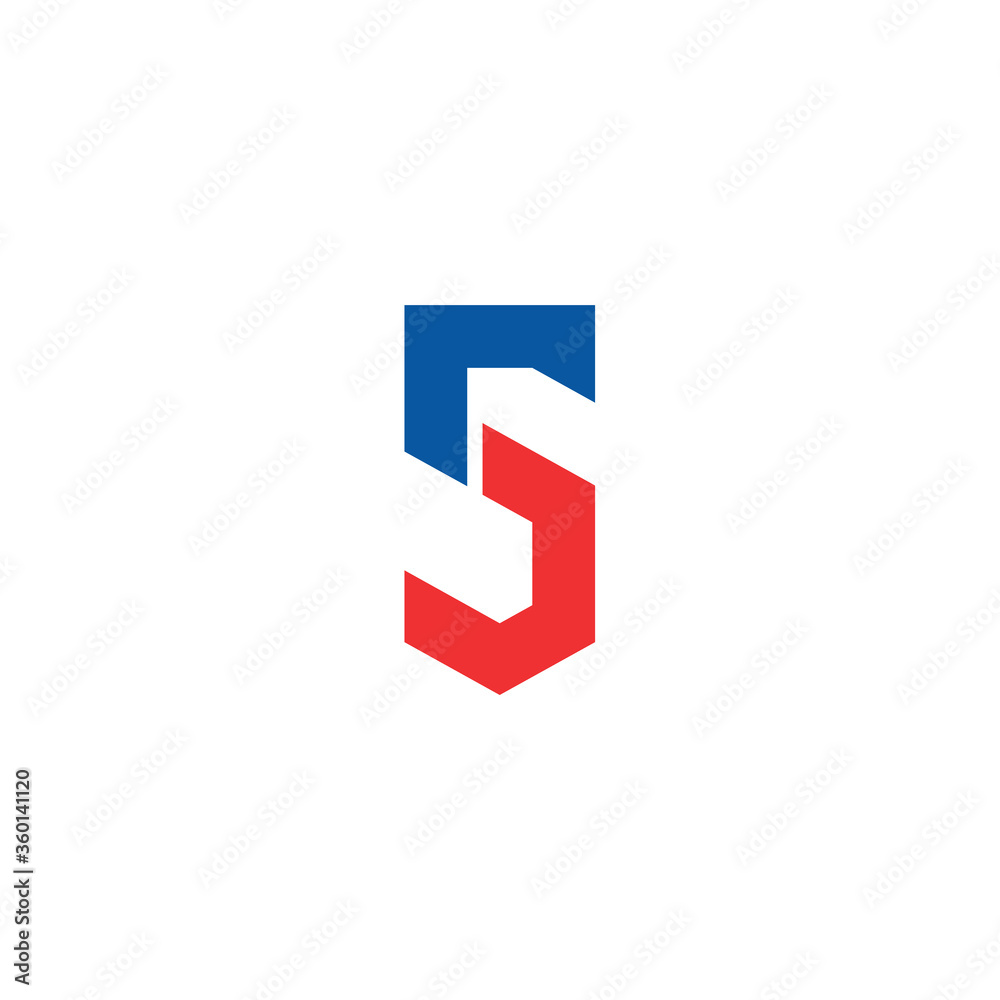 initial letter S logo, line art style design template initial letter S logo, line art style design template