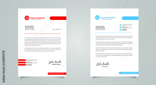 Abstract Letterhead Design Modern Business Letterhead Design Template 