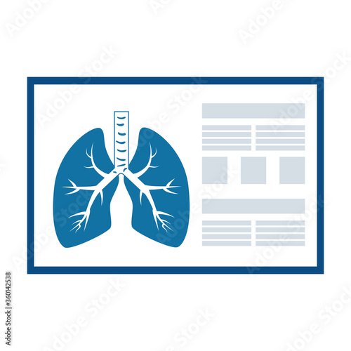 lungs, internal organ of the human, anatomy medicine concept
