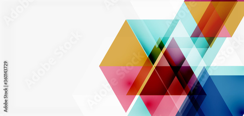 Geometric abstract background  mosaic triangle and hexagon shapes. Trendy abstract layout template for business or technology presentation  internet poster or web brochure cover  wallpaper