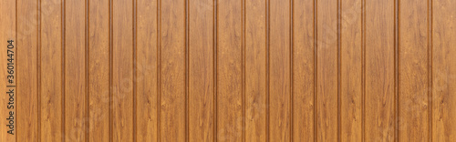 Panorama of High resolution brown wood plank texture and seamless background