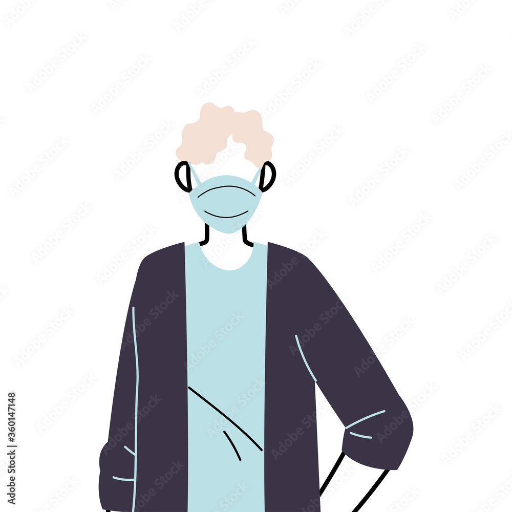 young man wearing face mask to prevent virus young man wearing face mask to prevent virus