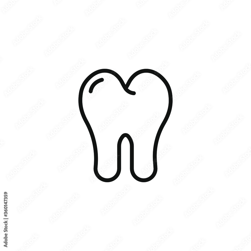 Tooth icon design. Dental symbol concept isolated on white background. Vector illustration Tooth icon design. Dental symbol concept isolated on white background. Vector illustration
