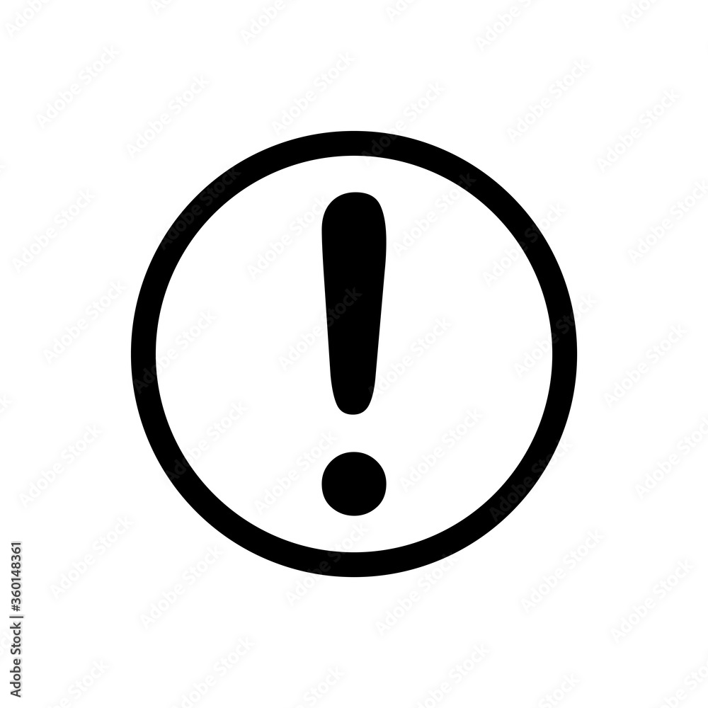 exclamation symbol icon vector design template exclamation symbol icon vector design template