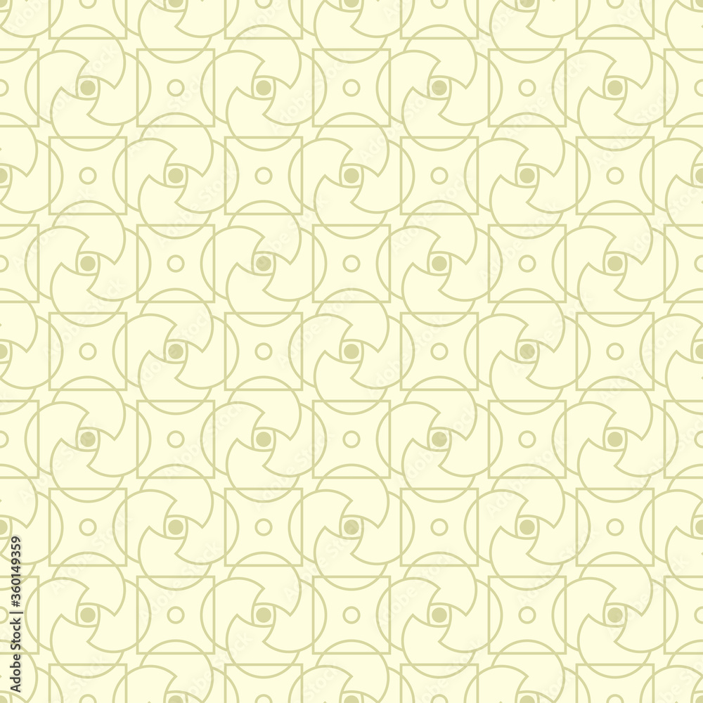 Geometric seamless olive green background