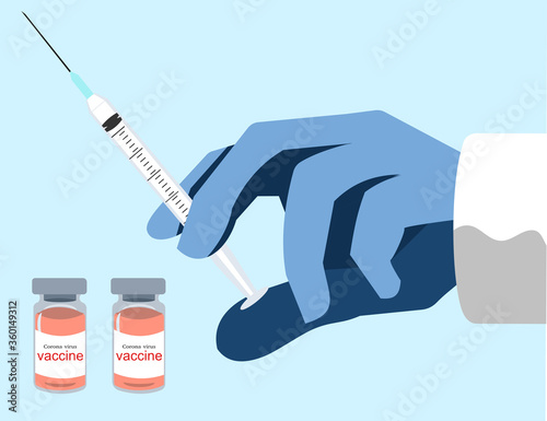 Syringe injection hand people 