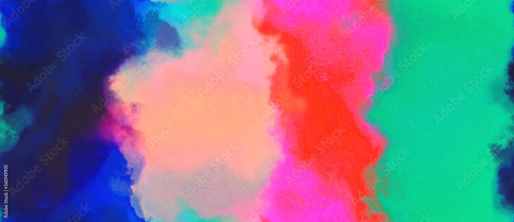 abstract watercolor background with watercolor paint with pale violet red, light sea green and pastel magenta colors. can be used as background texture or graphic element