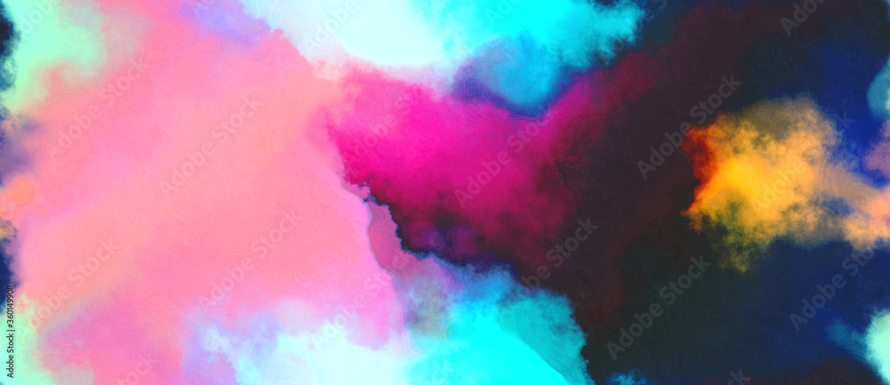 abstract watercolor background with watercolor paint with dark slate gray, very dark blue and pastel magenta colors. can be used as background texture or graphic element