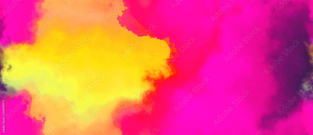 abstract watercolor background with watercolor paint with pastel orange, deep pink and old mauve colors