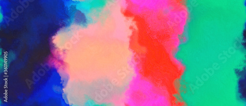 abstract watercolor background with watercolor paint with pale violet red, light sea green and pastel magenta colors. can be used as background texture or graphic element © Eigens