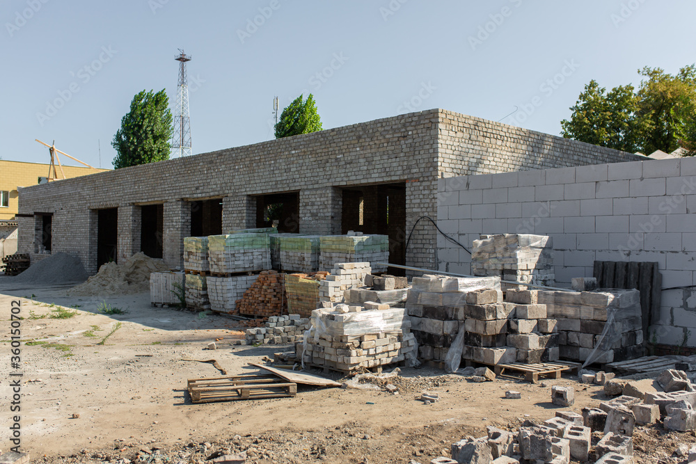 Construction of storage facilities. Pallet blocks A Construction of storage facilities. Pallet blocks A