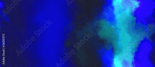 abstract watercolor background with watercolor paint with midnight blue, very dark blue and medium blue colors