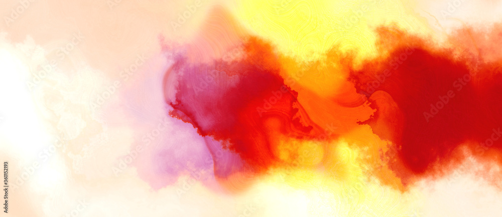 abstract watercolor background with watercolor paint with crimson, antique white and vivid orange colors. can be used as background texture or graphic element