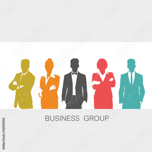 Business people icons. Vector illustration.