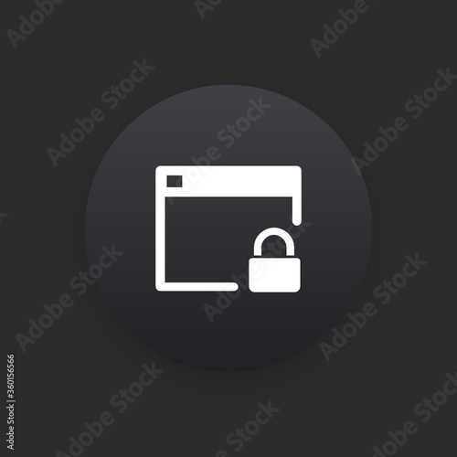 Private Page -  Matte Black Web Button