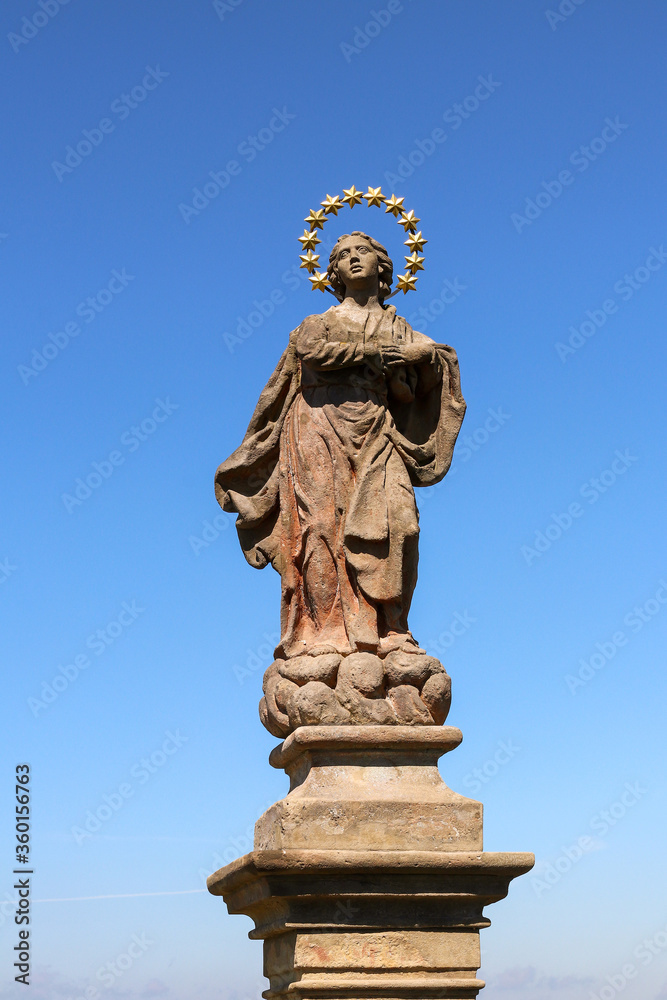 Baroque statue of the Virgin Mary