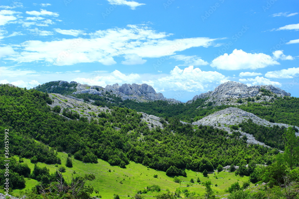 Velebit mountain peaks Tulove grede, Croatia